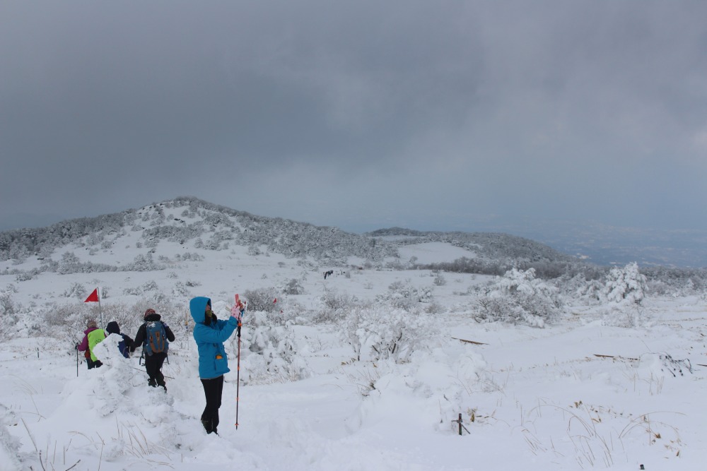 어리목 코스의 만세동산